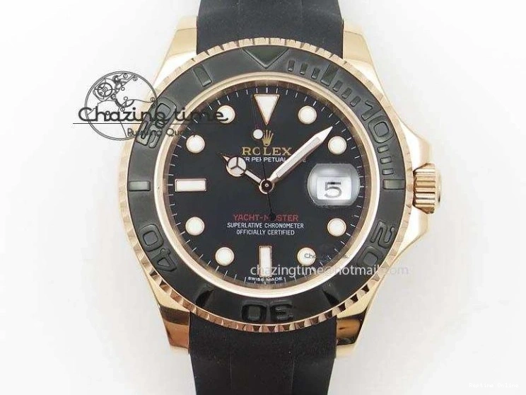 0413 UrbanChic Yacht-Master 126621 SS RG 904L Steel VSF 1:1 Best Edition Black Dial on SS RG Bracelet VS 1860